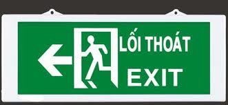 Đèn Exit chỉ hướng trái 