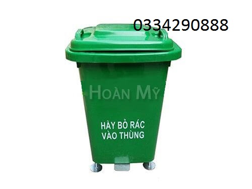 Thùng rác HDPE 60l (có đạp chân)