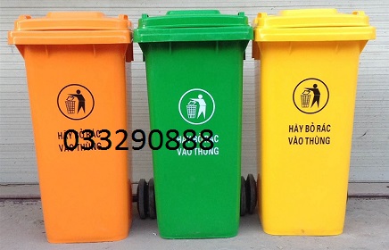 thùng rác  HDPE 120lit